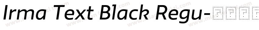 Irma Text Black Regu字体转换